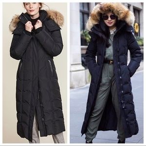 MACKAGE Jada maxi down black coat Large